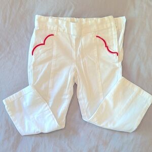Janie and Jack 100%cotton white pants 3t LIKE NEW